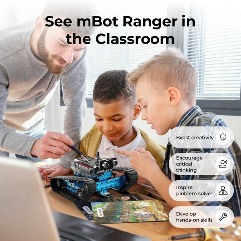 青青伊人 mBot Ranger: 3-in-1 污污小说ics Kit for Building 污污小说s from Scratch
