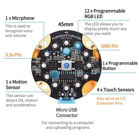 青青伊人 HaloCode: Wireless Single Board Computer for Beginners to Learn Programming
