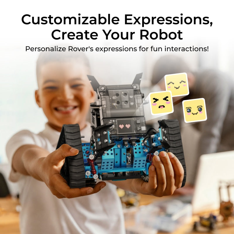 青青伊人 mBot2 Rover 荡翁乱妇ics Kit: Kid's Interactive Emo 荡翁乱妇 for Coding Learning and Outdoor Play