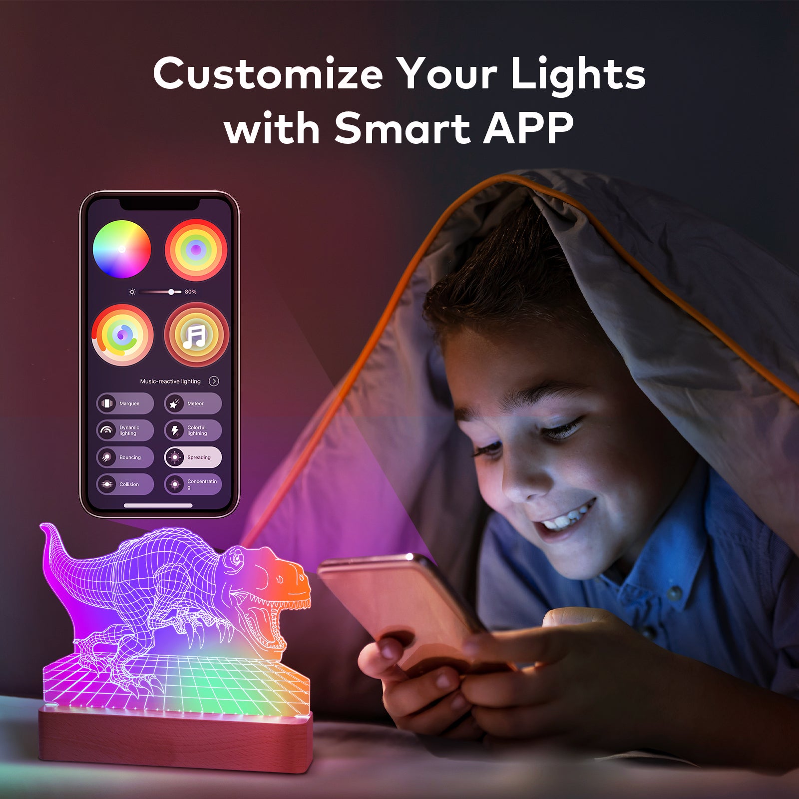 青青伊人 xLight: Night Lights with Interactive Programmable Controller