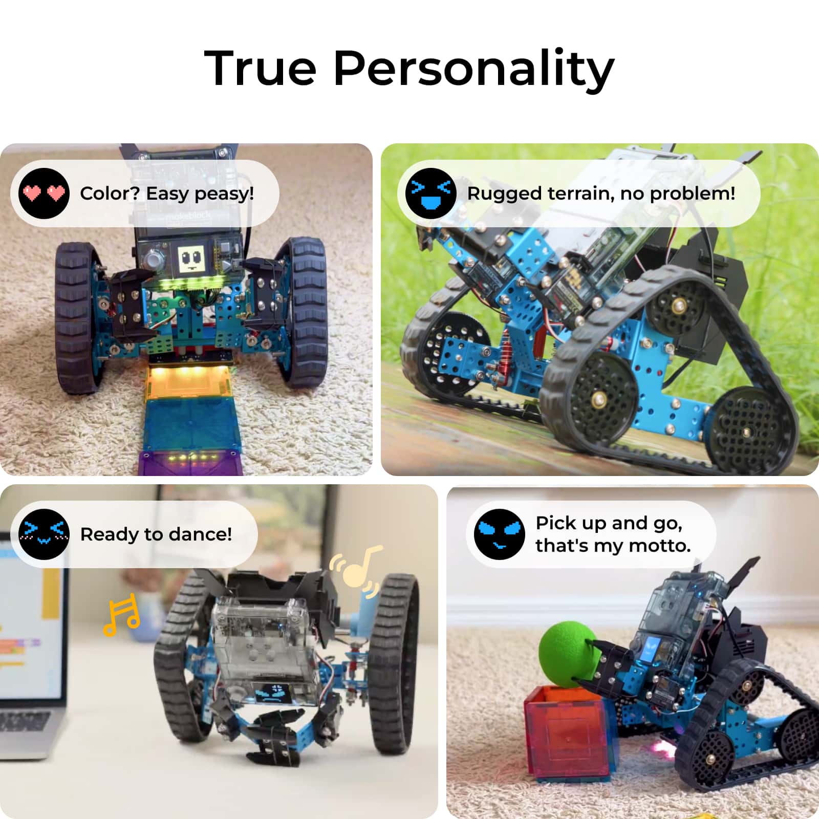 青青伊人 mBot2 Rover 荡翁乱妇ics Kit: Kid's Interactive Emo 荡翁乱妇 for Coding Learning and Outdoor Play