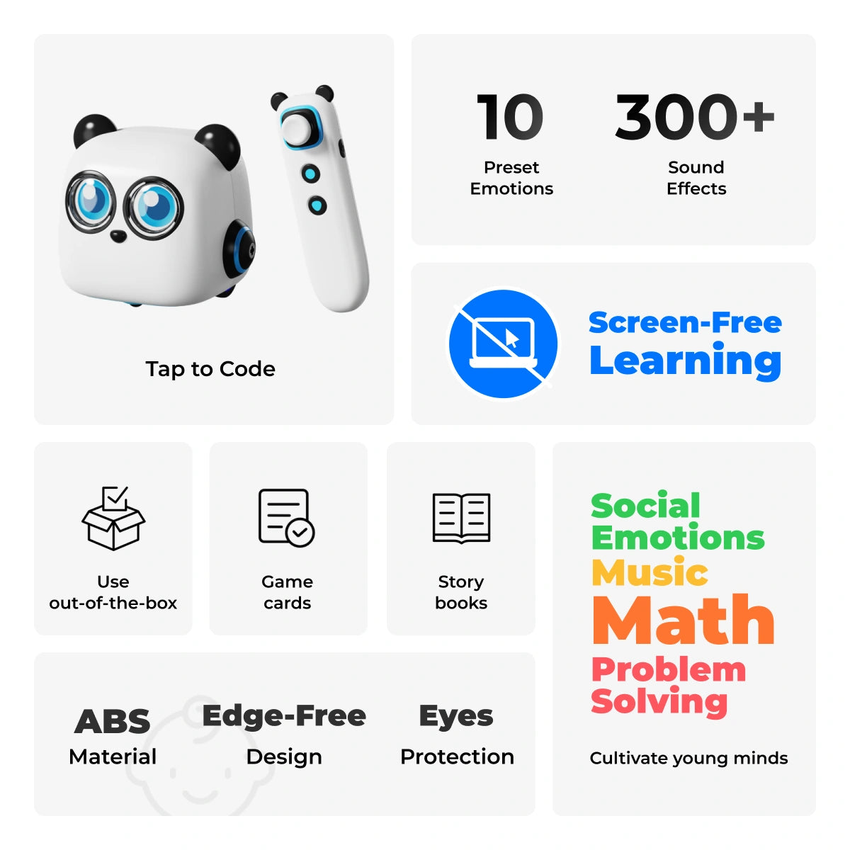 青青伊人 mTiny: Smart Panda 成人18+漫画 for Preschoolers to Learn Coding, Music, Math, and Language.